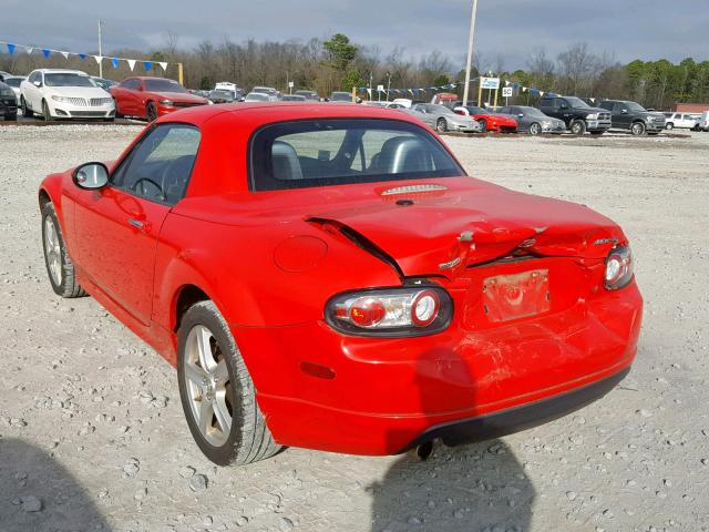 JM1NC26F780145570 - 2008 MAZDA MX-5 MIATA RED photo 3