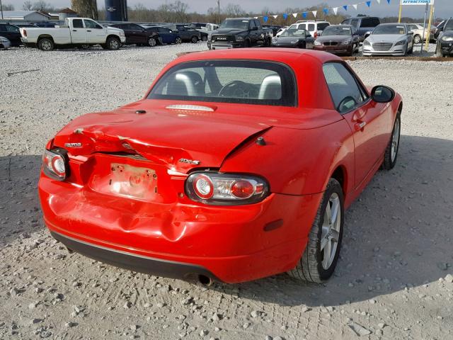 JM1NC26F780145570 - 2008 MAZDA MX-5 MIATA RED photo 4