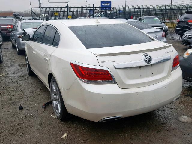 1G4GF5G39CF240459 - 2012 BUICK LACROSSE P WHITE photo 3