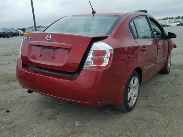 3N1AB61E99L633966 - 2009 NISSAN SENTRA 2.0 MAROON photo 4