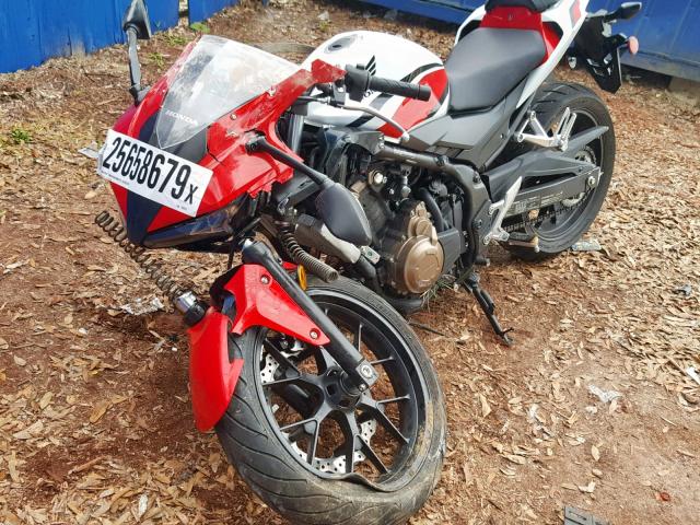 MLHPC4418J5500814 - 2018 HONDA CBR500 R WHITE photo 2