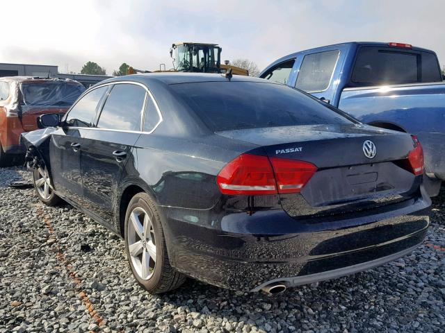 1VWBP7A35DC087921 - 2013 VOLKSWAGEN PASSAT SE BLACK photo 3