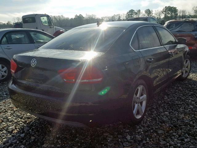 1VWBP7A35DC087921 - 2013 VOLKSWAGEN PASSAT SE BLACK photo 4