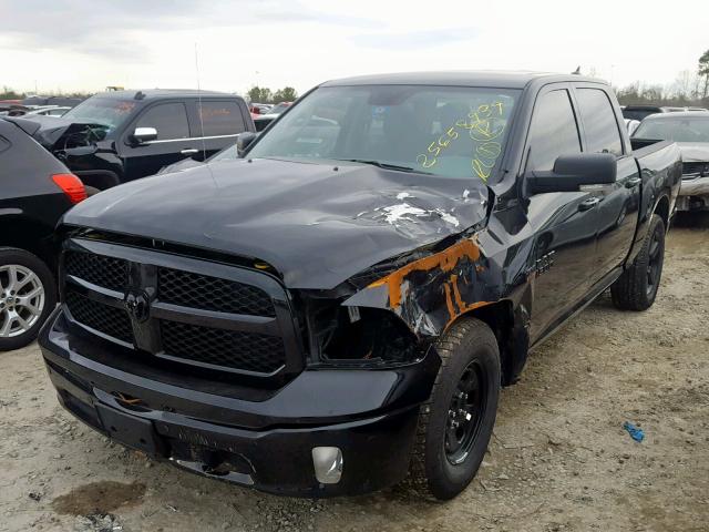 1C6RR6LT4JS147330 - 2018 RAM 1500 SLT BLACK photo 2