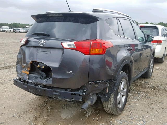 2T3WFREV0FW165052 - 2015 TOYOTA RAV4 XLE GRAY photo 4