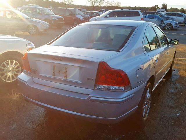 YV1RS592X62531538 - 2006 VOLVO S60 2.5T SILVER photo 4