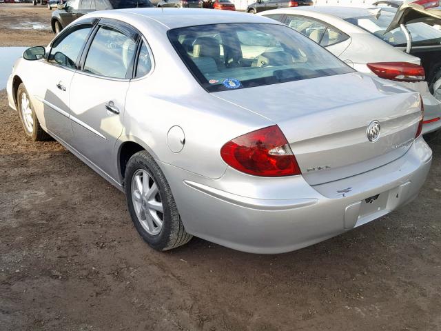 2G4WD562051201540 - 2005 BUICK LACROSSE C SILVER photo 3