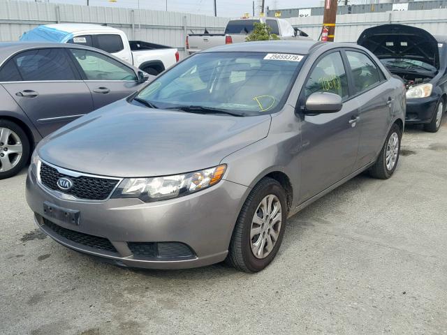 KNAFU4A29C5470778 - 2012 KIA FORTE EX GRAY photo 2