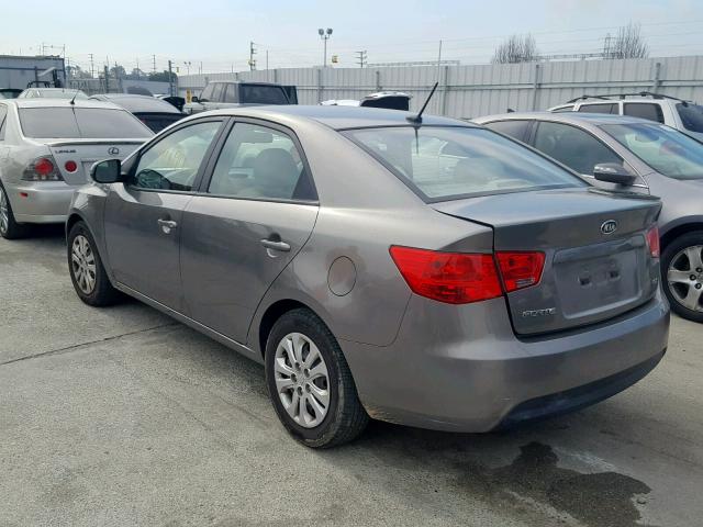 KNAFU4A29C5470778 - 2012 KIA FORTE EX GRAY photo 3