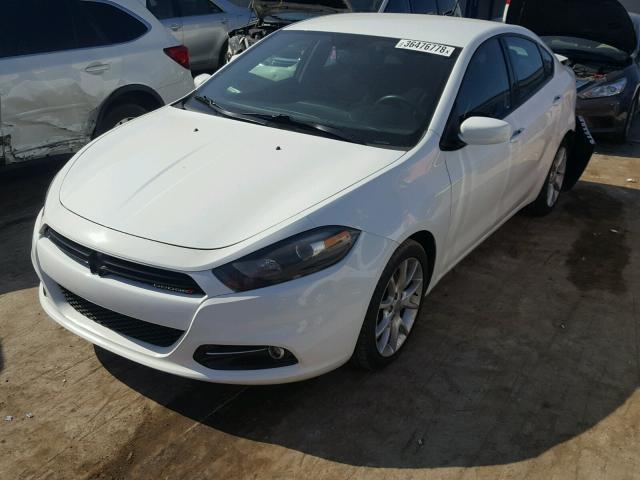 1C3CDFBA5DD342587 - 2013 DODGE DART SXT WHITE photo 2