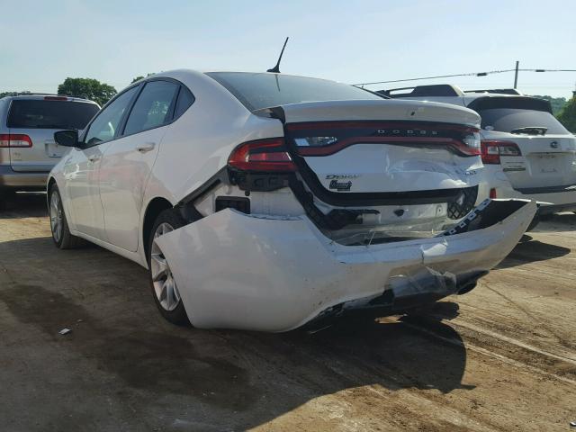 1C3CDFBA5DD342587 - 2013 DODGE DART SXT WHITE photo 3