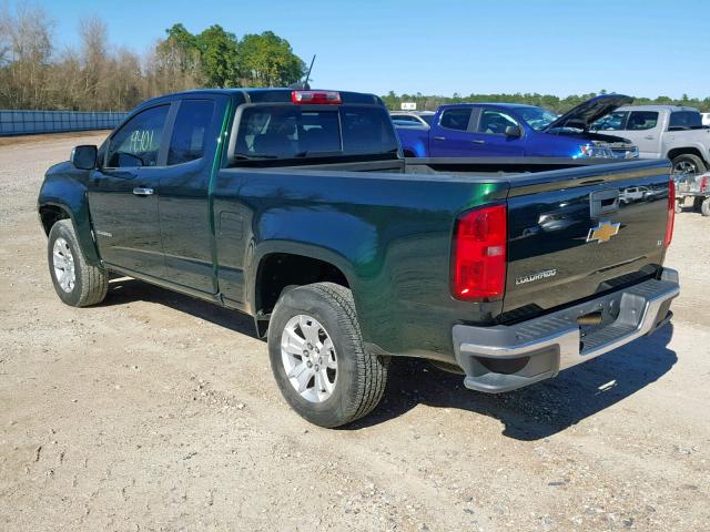 1GCHSCE32G1257389 - 2016 CHEVROLET COLORADO L GREEN photo 3
