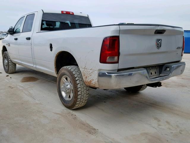 3C6TD5HT8CG199903 - 2012 DODGE RAM 2500 S WHITE photo 3