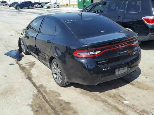 1C3CDFBB8ED677420 - 2014 DODGE DART SXT BLACK photo 3