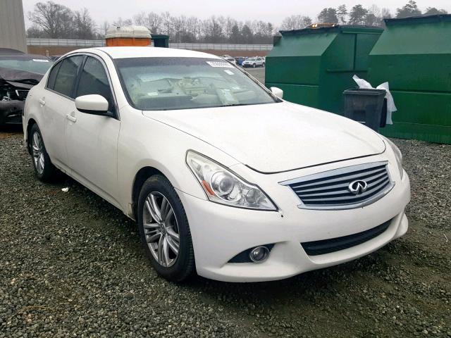 JN1DV6AP6BM604166 - 2011 INFINITI G25 BASE WHITE photo 1