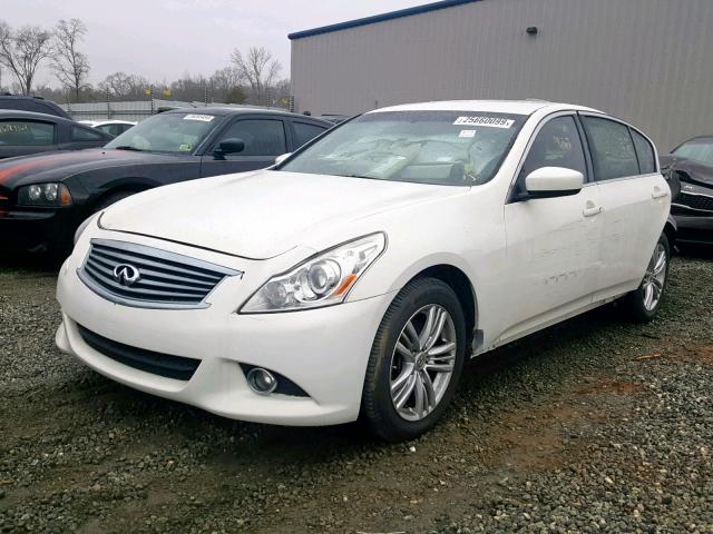 JN1DV6AP6BM604166 - 2011 INFINITI G25 BASE WHITE photo 2