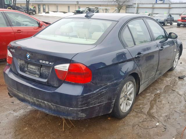 WBAVC93527K032324 - 2007 BMW 328 XI BLUE photo 4