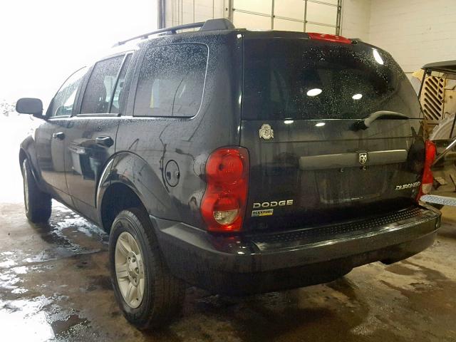 1D8HB38P89F708928 - 2009 DODGE DURANGO SE BLACK photo 3