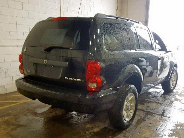 1D8HB38P89F708928 - 2009 DODGE DURANGO SE BLACK photo 4