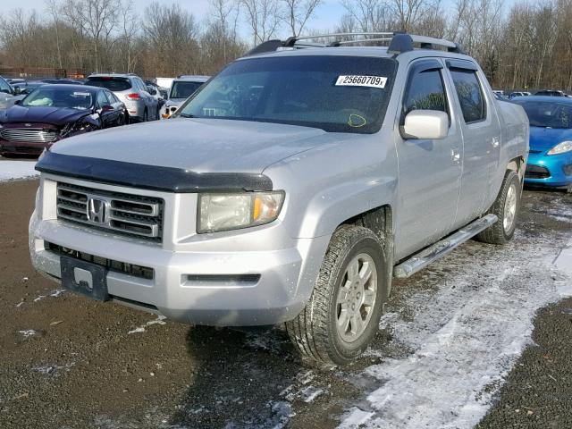 2HJYK16458H529640 - 2008 HONDA RIDGELINE SILVER photo 2