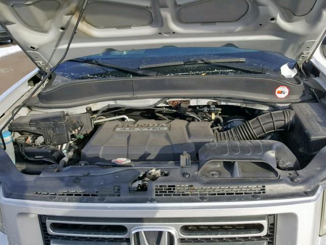 2HJYK16458H529640 - 2008 HONDA RIDGELINE SILVER photo 7