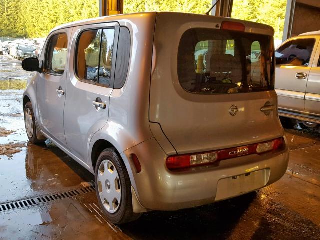 JN8AZ2KR5AT162616 - 2010 NISSAN CUBE BASE SILVER photo 3