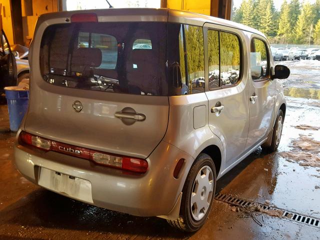 JN8AZ2KR5AT162616 - 2010 NISSAN CUBE BASE SILVER photo 4