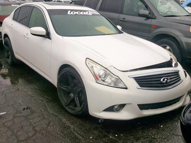 JN1CV6AR7DM351309 - 2013 INFINITI G37 WHITE photo 1