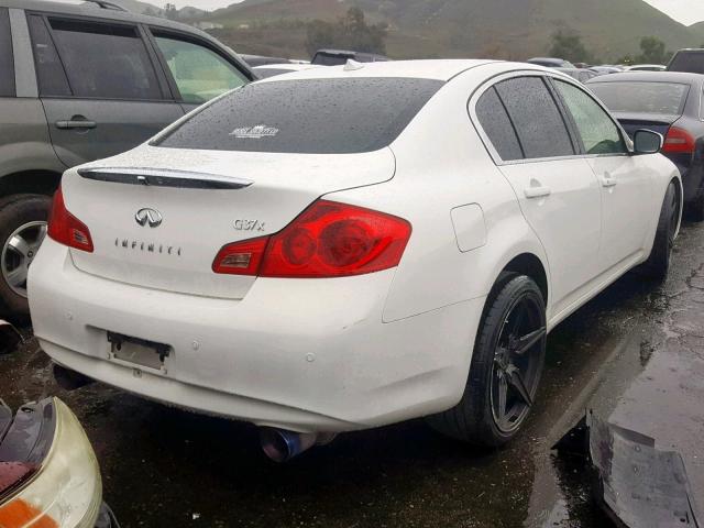 JN1CV6AR7DM351309 - 2013 INFINITI G37 WHITE photo 4