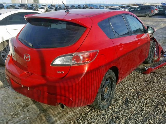 JM1BL1H59A1324419 - 2010 MAZDA 3 S RED photo 4