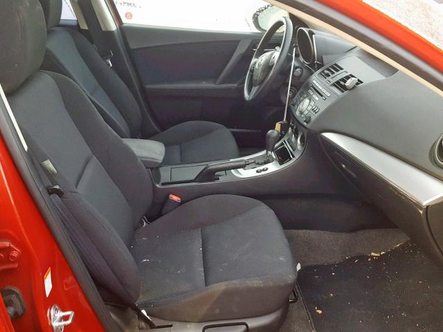 JM1BL1H59A1324419 - 2010 MAZDA 3 S RED photo 5