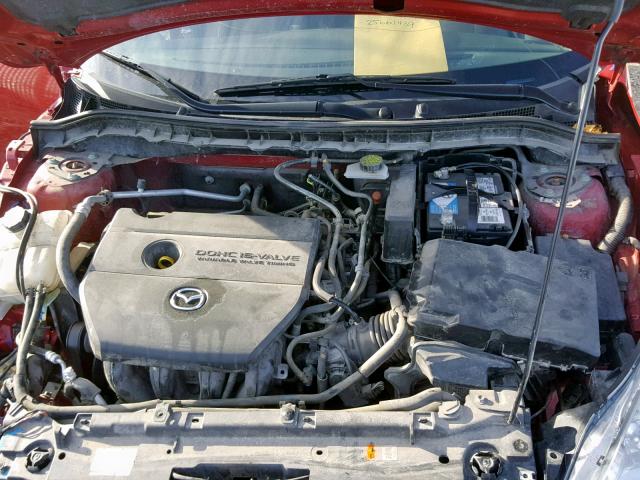 JM1BL1H59A1324419 - 2010 MAZDA 3 S RED photo 7