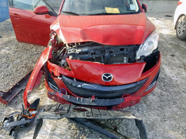 JM1BL1H59A1324419 - 2010 MAZDA 3 S RED photo 9