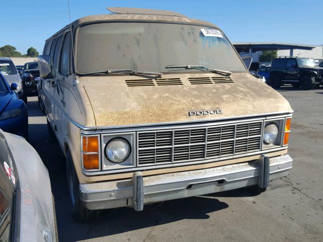 B21JE9X130567 - 1979 DODGE VAN YELLOW photo 1