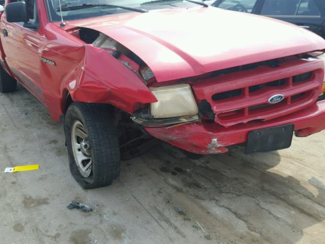 1FTYR10C6XPB52245 - 1999 FORD RANGER RED photo 9