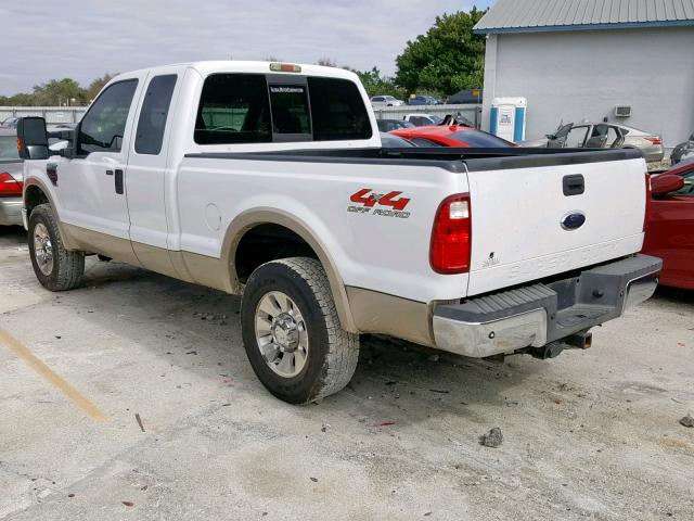 1FTSX21R48EB83480 - 2008 FORD F250 SUPER WHITE photo 3