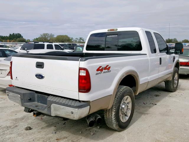 1FTSX21R48EB83480 - 2008 FORD F250 SUPER WHITE photo 4