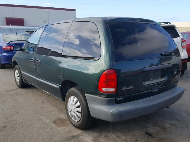 2P4FP25B6XR208214 - 1999 PLYMOUTH VOYAGER GREEN photo 3