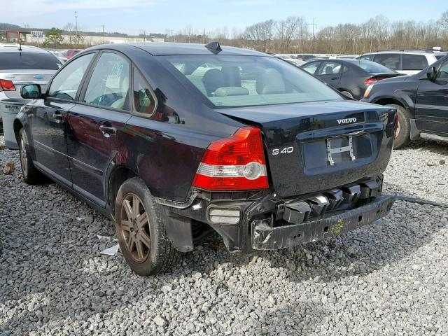 YV1MS382672277747 - 2007 VOLVO S40 2.4I BLACK photo 3