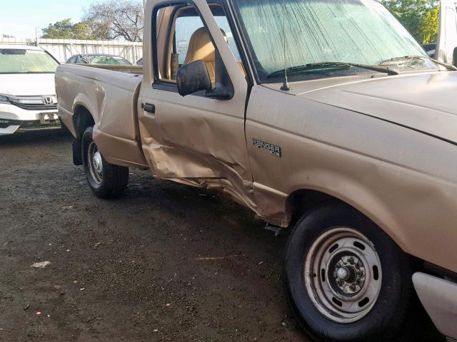 1FTCR10A1TUB60581 - 1996 FORD RANGER TAN photo 9