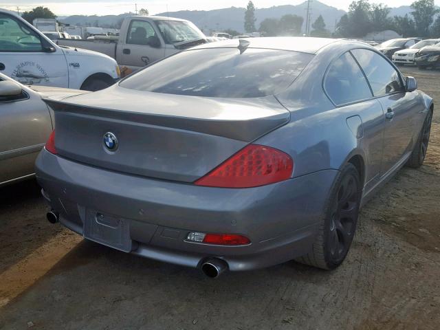 WBAEH73474B190926 - 2004 BMW 645 CI AUT GRAY photo 4