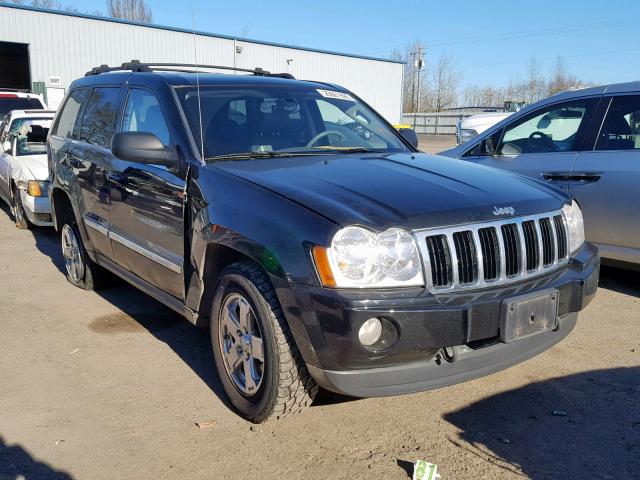 1J8HR58237C506242 - 2007 JEEP GRAND CHER BLACK photo 1