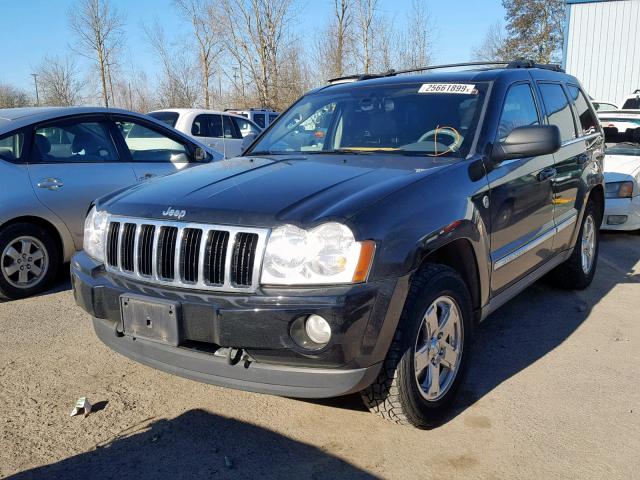 1J8HR58237C506242 - 2007 JEEP GRAND CHER BLACK photo 2