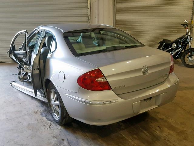 2G4WD582781126966 - 2008 BUICK LACROSSE C SILVER photo 3