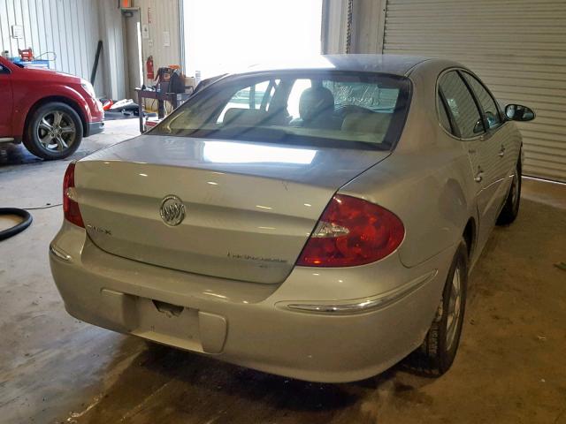 2G4WD582781126966 - 2008 BUICK LACROSSE C SILVER photo 4
