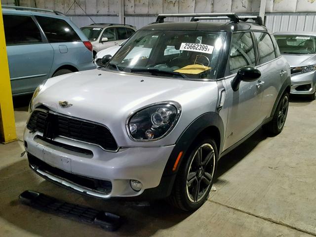 WMWZC5C54DWP34210 - 2013 MINI COOPER S C SILVER photo 2