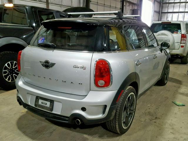 WMWZC5C54DWP34210 - 2013 MINI COOPER S C SILVER photo 4