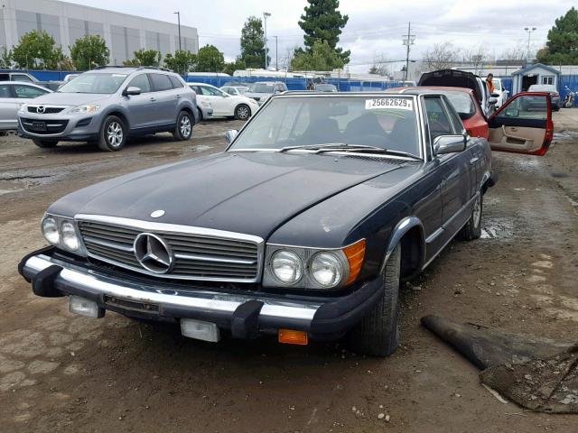 WDBBA45A5EA013812 - 1984 MERCEDES-BENZ 380 SL BLACK photo 2