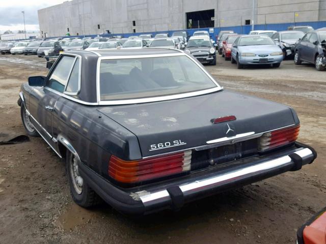 WDBBA45A5EA013812 - 1984 MERCEDES-BENZ 380 SL BLACK photo 3