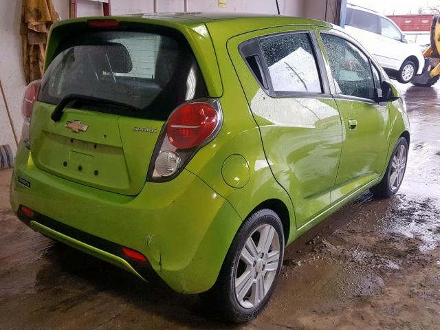 KL8CB6S92FC801521 - 2015 CHEVROLET SPARK LS GREEN photo 4